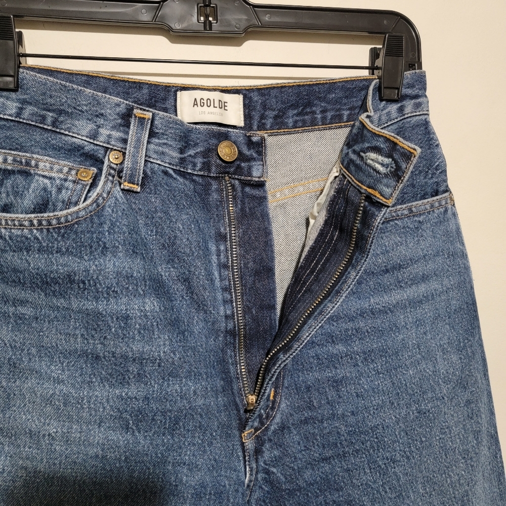 AGOLDE Pinch Waist High Rise Kick Jeans sz 27 (fits like a 26) - Picture 5 of 7
